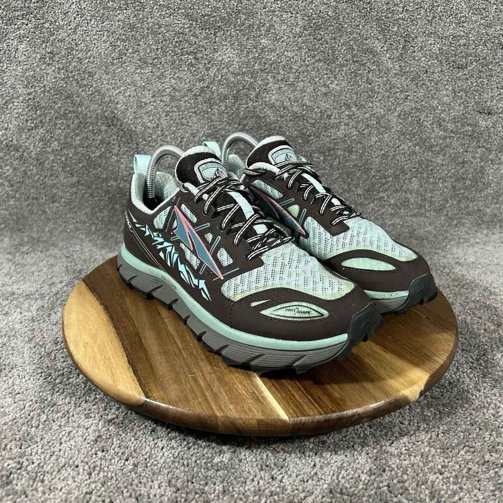 Altra Lone Peak 3.0 Women’s Size 8 Brown Teal Zero Drop Trail Running Shoes Used